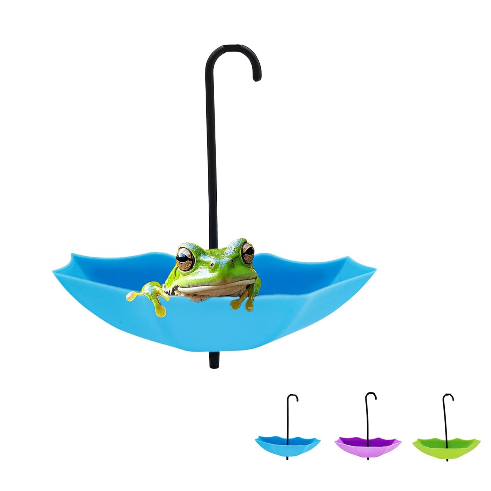 3 Pack Terrarium Umbrella Decorations, Frog Habitat Platform Perch, Plastic Reptile & Amphibian Tank Decor for Tree Frogs, African Dwarf Frogs, Toads