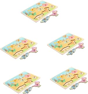 SAFIGLE 5 Conjuntos De Placa De Mão Do Bebê Crianças Brinquedos De Quebra-Cabeça De Madeira Crianças Tangram Quebra-Cabeça Brinquedo Madeira Peg Quebra-Cabeças Montessori Tangram