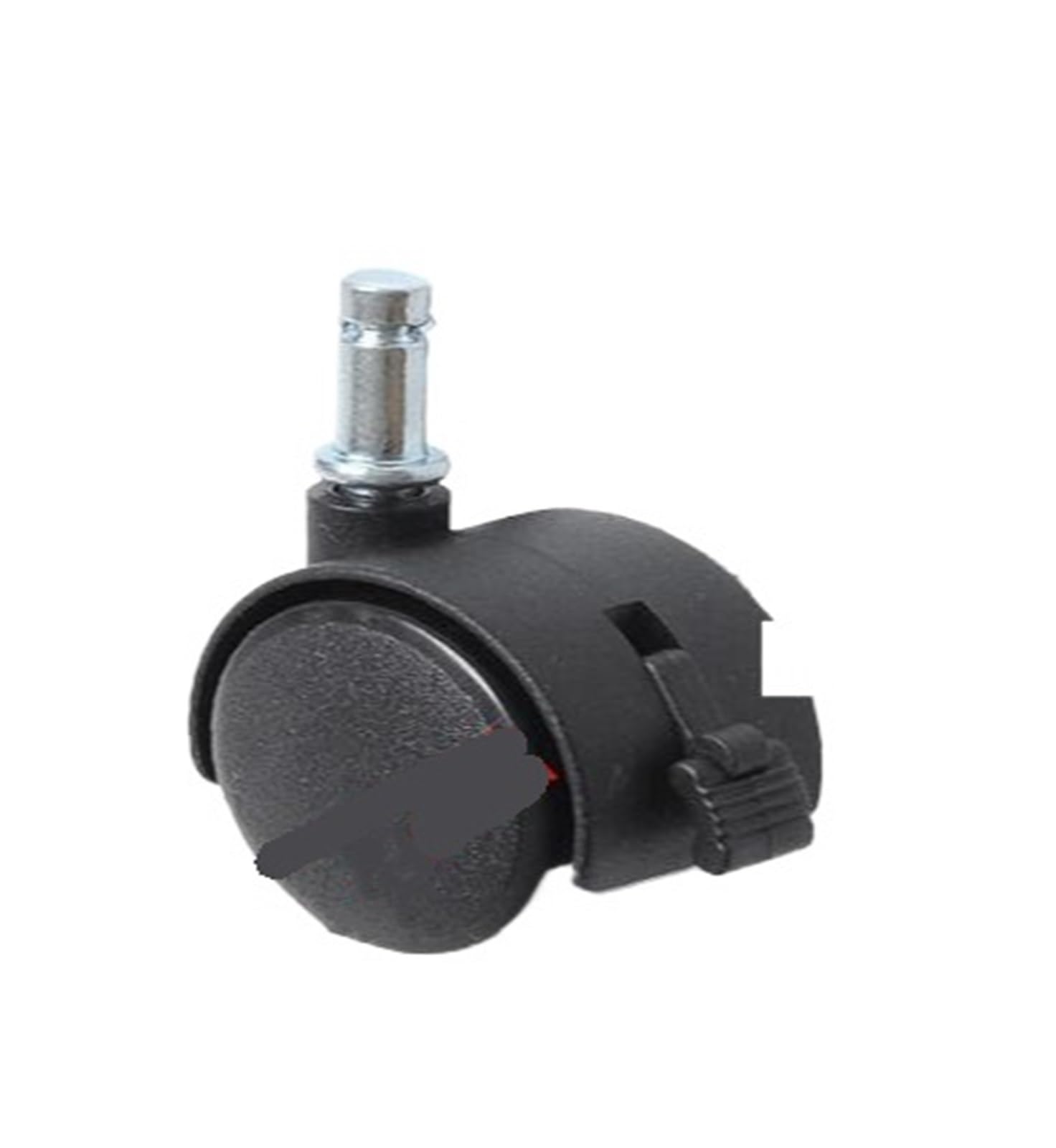 Mxxdmopd Plunger-Braked 4 Pieces/Lot 1 Inch Nylon Wheel Flower Stand Universal Brake Caster Circlip Plastic(Plunger-Braked)