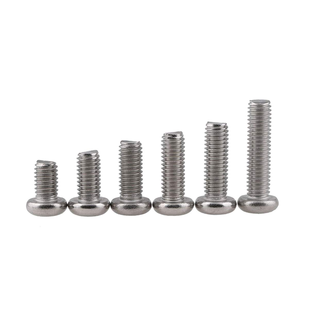 M1-M10 304 Edelstahl Kreuzschlitzlinsenkopf Kreuzschlitzschrauben Möbelschrauben Befestigungsschrauben, M3 (50Pcs
