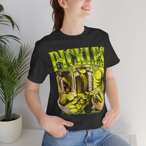 T-shirt humour pickle lover avec imprimé graphique rétro bocal de cornichon