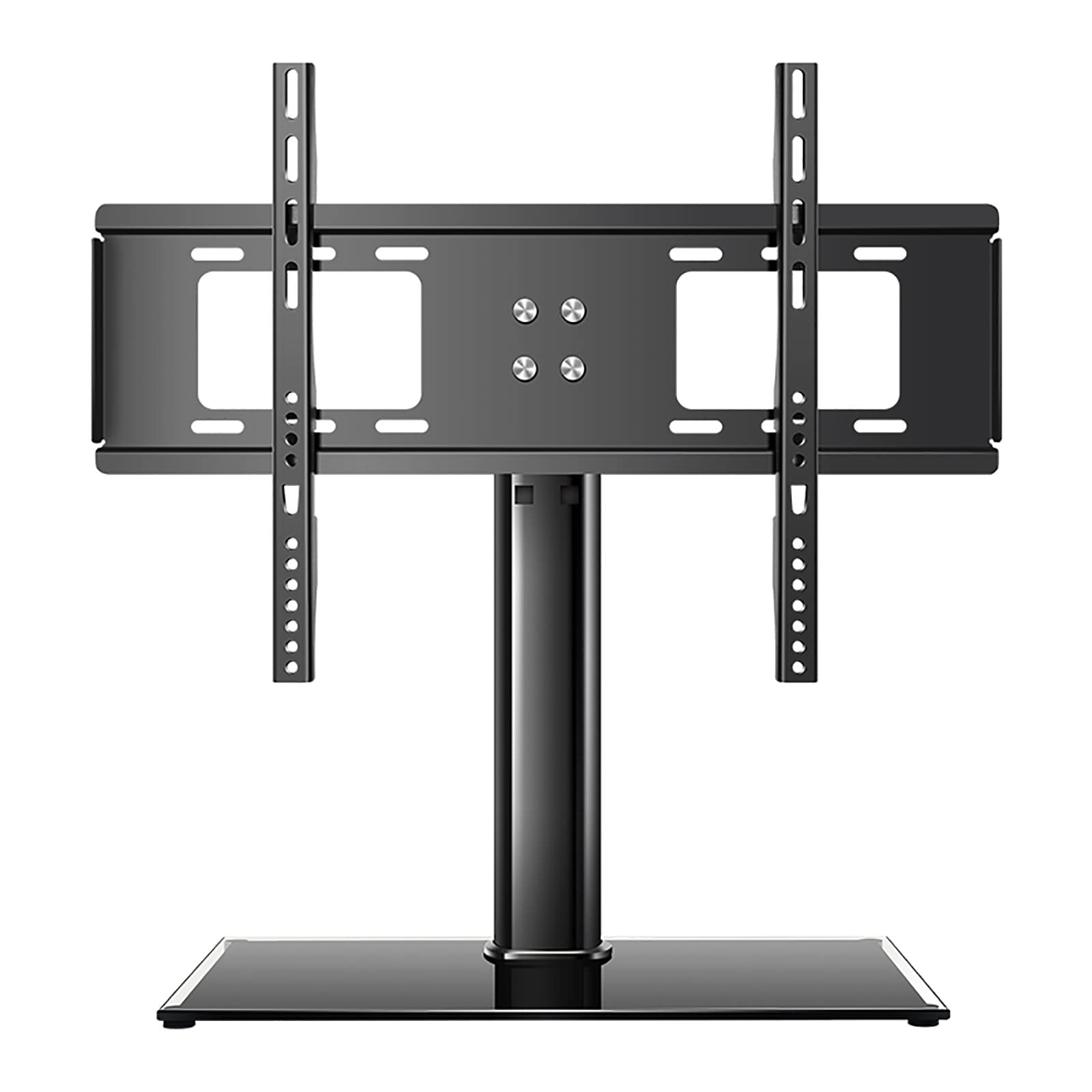 YCQYM Soporte para TV de Altura Ajustable Base de Vidrio Templado Se Adapta a televisores de Perfil bajo de 3255 Pulgadas Ideal para Uso en Esquinas y dormitorios Soporte de Pared Resistente para una