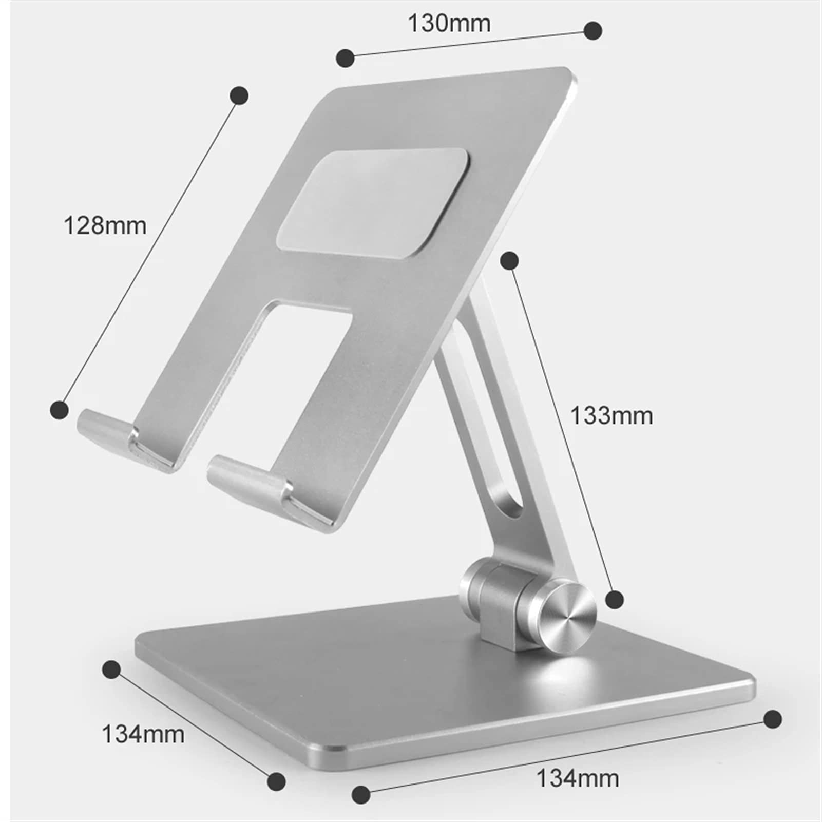 Supporto for tablet da tavolo pieghevole da 180 gradi Supporto for tablet in alluminio for accessori di supporto /429(Gray)