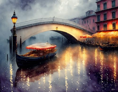 Affiches sur toile 58 x 90 cm Rialto Bridge impression haute définition