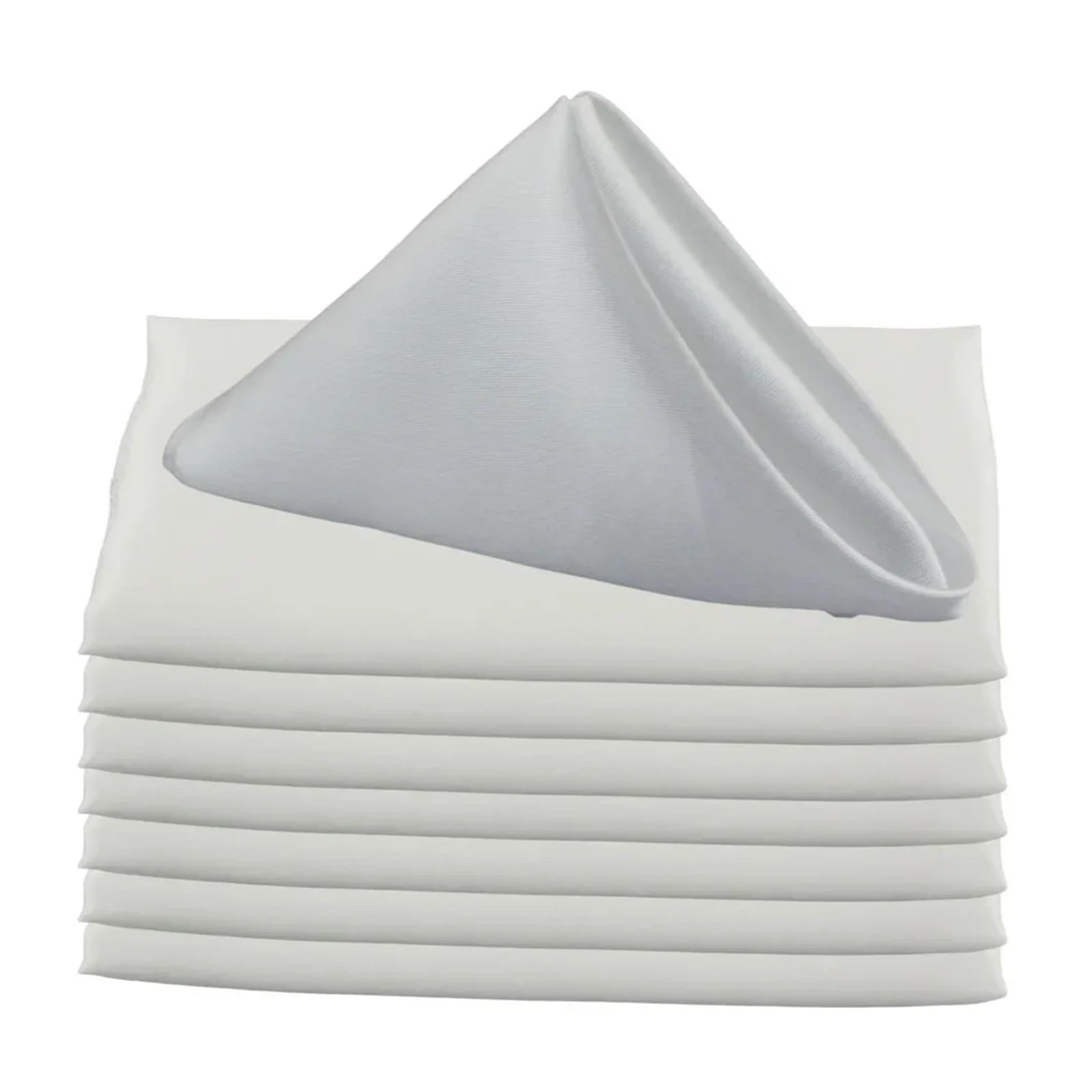 Niusabou Color 12 Cloth Dinner Table Napkins, Satin Dinner Napkins 30Pcs Multicolor