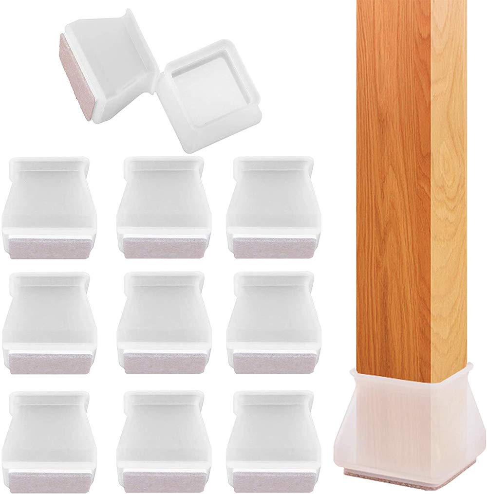 DELFINO Square Silicone Furniture Protection Cover, 32 Pieces