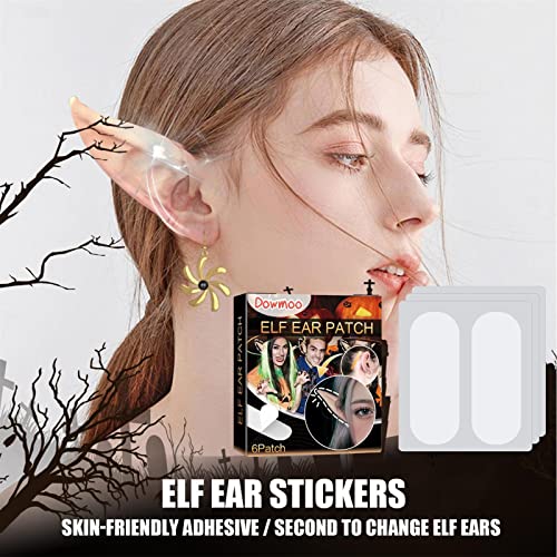 4 Pcs Corretores de orelha salientes,Tapa-orelhas de elfo transparentes - Adesivos de orelha de elfo