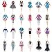 Lance Home 10 Vestidos, 10 Pares de Zapatos, 10pcs Bolso para la Muñeca de 29cm Muñecas Regalos para Niños, Estilo al Azar (30pcs)