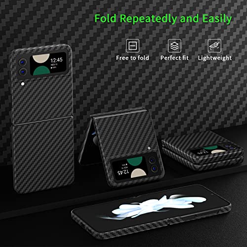 Memumi ASC221171X Real Carbon Fiber Case For Samsung Galaxy Z Flip 4 thumb #4