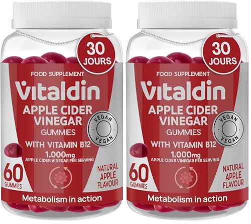 Gommes de vinaigre de cidre de pomme Vitaldin détox lot de 2