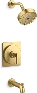 Castia by Studio McGee Tub and Shower Trim Package with 1.75 GPM Single Function Shower Head with MasterClean Sprayface and Diverter Tub Spout