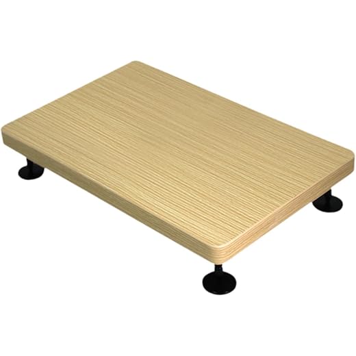 ZOOMELLA Wood Desktop Speaker Stand White