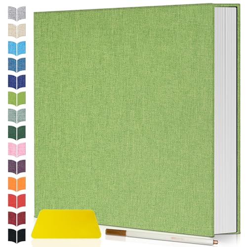 Image of Artfeel Photo Album Self Adhesive Scrapbook,Large Photo Book for 4x6,5x7,8x10 Pictures,DIY Album for Baby Wedding Family Travel Birthday,with Metallic Pen and Scraper