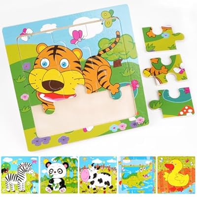 Lote Animales Puzzle Madera