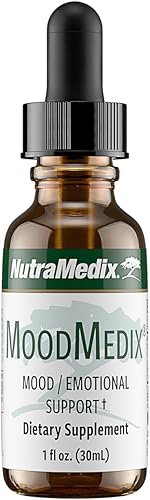 NutraMedix MoodMedix - Suplemento de apoyo al estado de ánimo con garra de gato líquida biodisponible y gotas de raíz de cúrcuma, suplemento para el