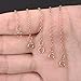 Mudder 5 Pieces Necklace Extenders Bracelet Extender Chain Set for Necklace Bracelet DIY Jewelry Making (Rose Gold)