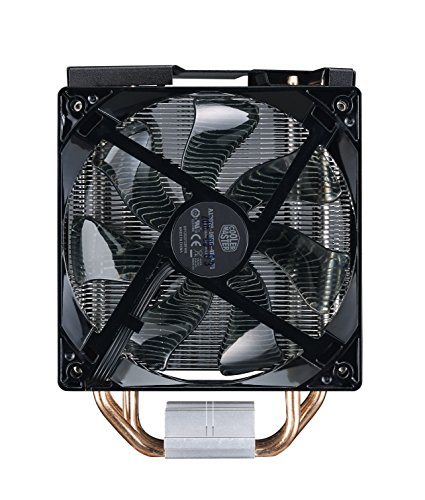 Cooler Master Hyper 212 LED Turbo Black Cover Ventola per CPU '4 Heatpipes, 2x Ventola da 120mm PWM, LED Rossi' RR-212TK-16PR-R1