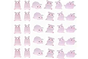 30Pcs Mini Resin Luminous Pig Ornaments