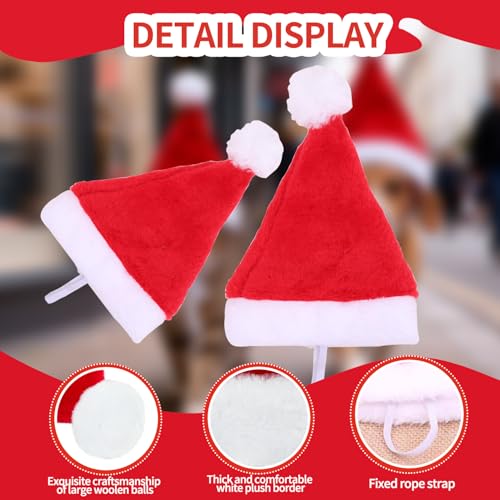 Gorros Navideños para Mascotas Yahpetes 2 Piezas Talla S miniatura 3