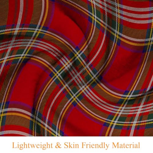 Gooesing Christmas Plaid Throw Blankets Scottish Tartan Farmhouse Throw Blanket Soft Warm Cozy Flannel Blanket For Bedroom Living Rooms Couch Sofa Bed Home Decor 40X50 Inch thumb #2