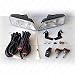 LEDIN 2006 2007 Honda Accord Sedan 4DR JDM Style Front Bumper Clear Fog Light Assembly w/Switch w/Bulbs