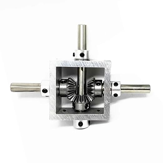 1:1 Right Angle Bevel Gearbox 1 Module 20 Teeth 90° Angle Drive Steering Gear Device Simple Mechanical DIY Module with 8mm Shaft