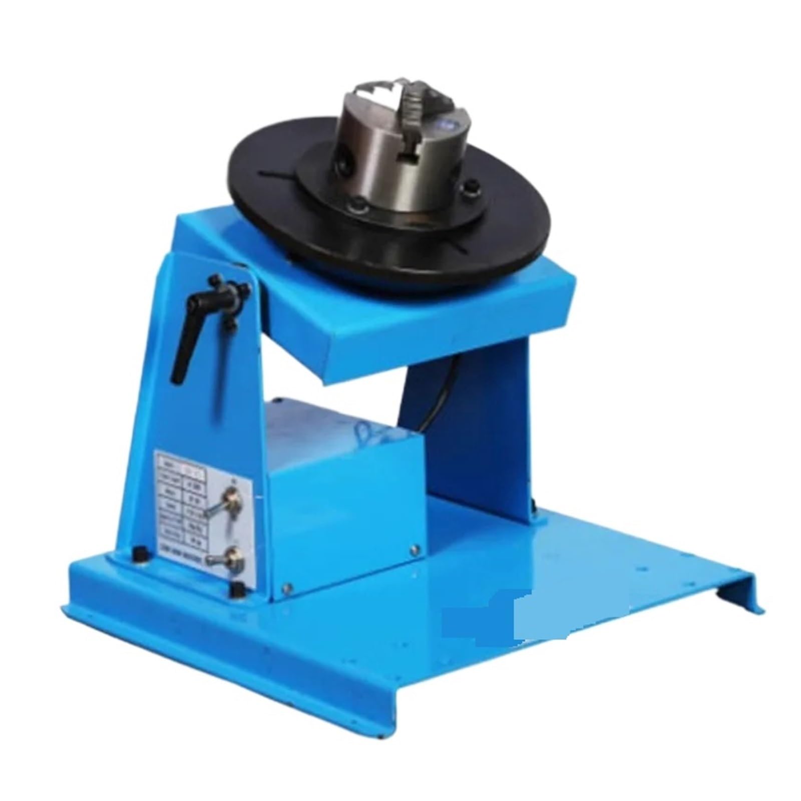 10KG Rotary Welding Positioner Turntable Table High Positioning Accuracy Suitable for Cutting Grinding Assembly Smooth Rotation(10KG 80chuck)