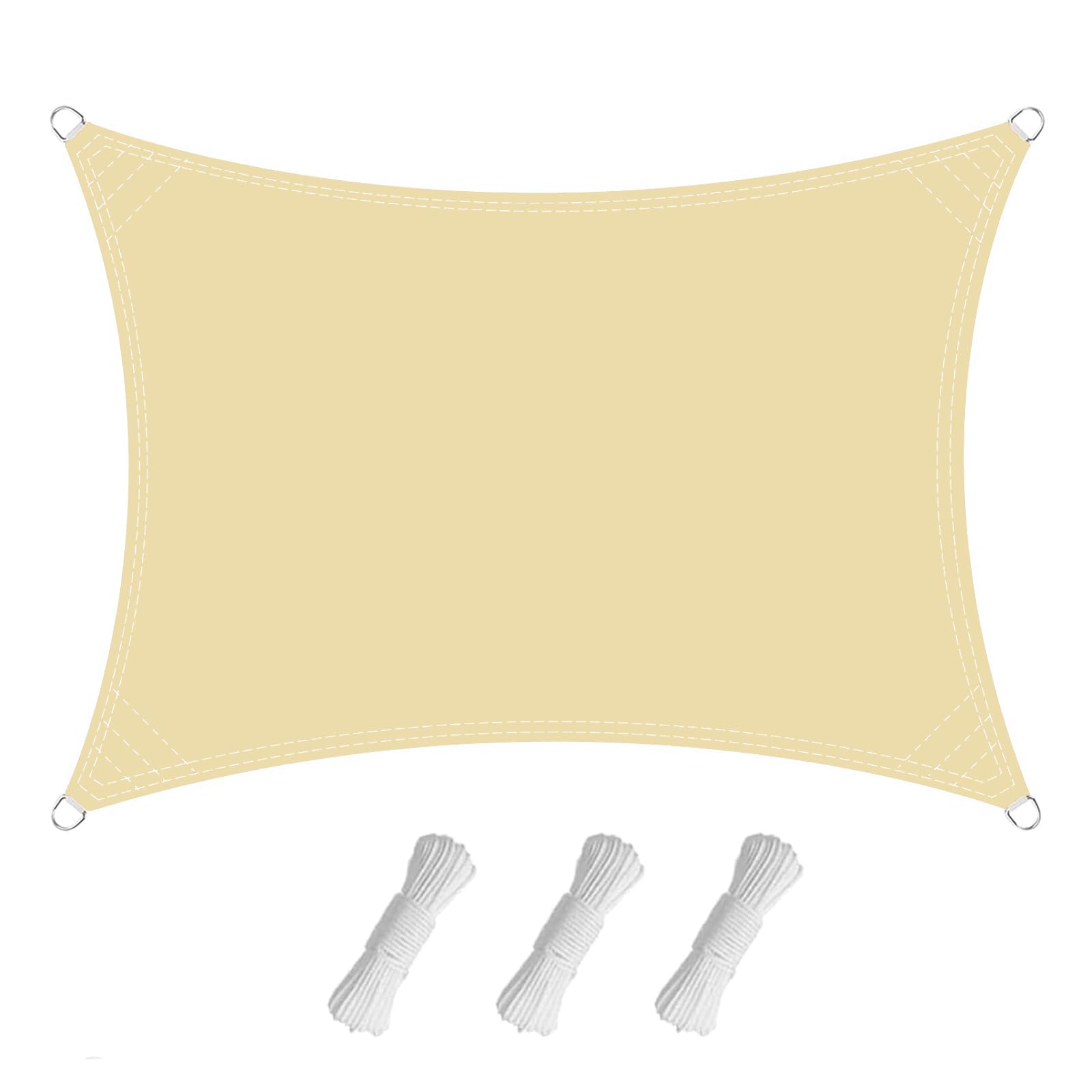 Voile d'ombrage pour balcon de terrasse et jardin auvent léger 3x6 M