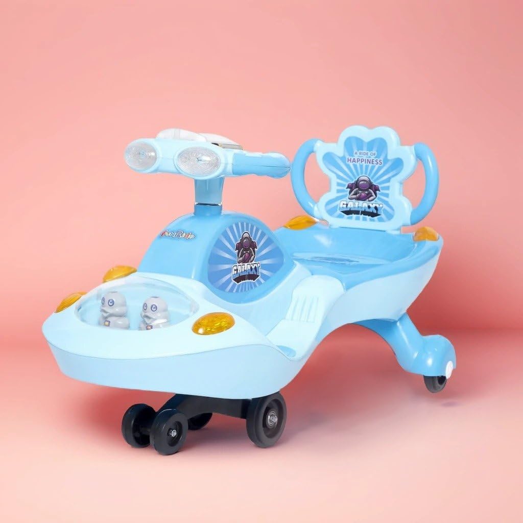 eHomeKart Twist and Swing Magic Car - Galaxy Car Ride On for Kids with Steering Music and Lights for Boys and Girls (1 Year to 4 Years) (Blue) 4
