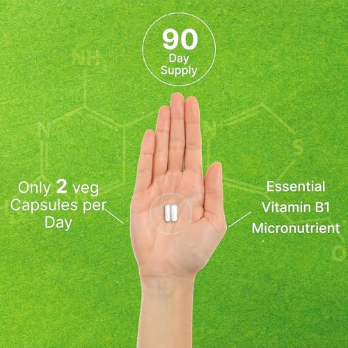 Image of WITFY Benfotiamine 600mg Per Serving, 180 Veggie Capsules (300mg Per Cap) - Fat Soluble Vitamin B1 Thiamine Supplement - 3rd Party Tested, Vegan, Non-GMO, Gluten Free