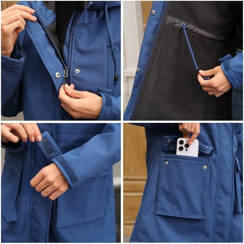 Chaqueta de entretiempo transpirable impermeable y funcional estilo gabardina 6