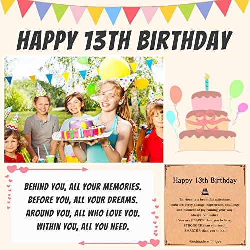 Pinkdodo 13Th Birthday Gifts For Girls, 13 Year Old Girl Gift Ideas, Teenage Teen Girls Birthday Gifts For 13 Year Old Girls, Happy 13Th Birthday Bracelet Decorations For Girls Daughter Niece #TOP1