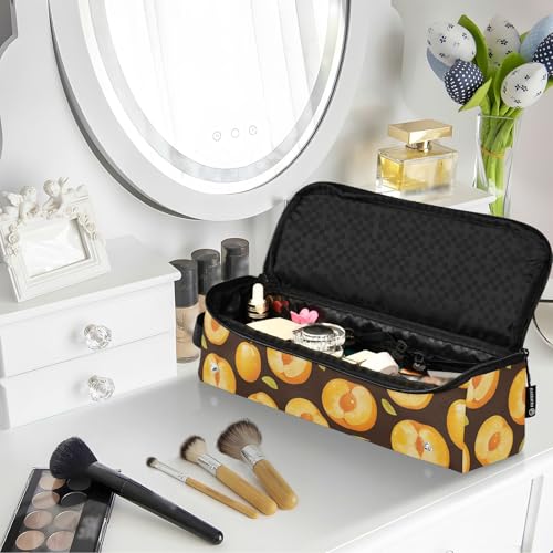 Bolsa de viaje Yellow Nectarines Hot Hair Tools con tapete para plancha resistente al calor, impermeable, organizador de viaje para planchas, rizadores y secadores para mujeres miniatura 6