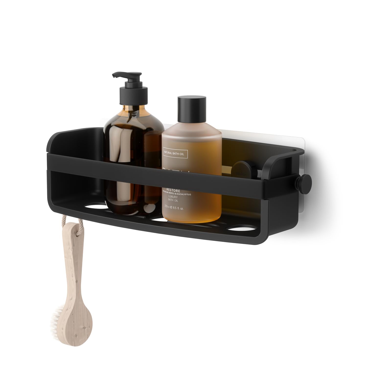 HomeStock Bathroom Shower Caddy Organizer Adhesive Wall Mounted Storage Bin