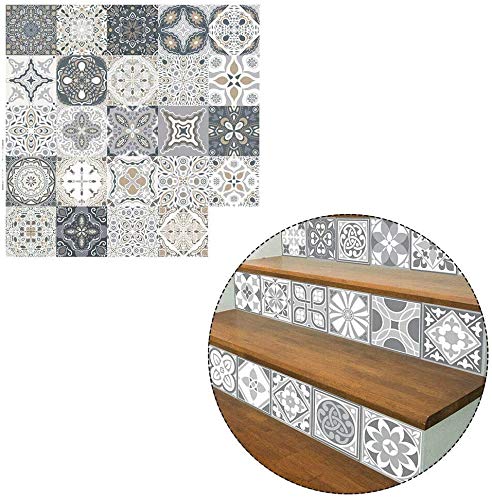 TWSOUL 24-Pack Self-Adhesive Tile Stickers - 20x20cm 3D Mosaic Peel & Stick Backsplash For Kitchen, Bathroom, Wall - View #6