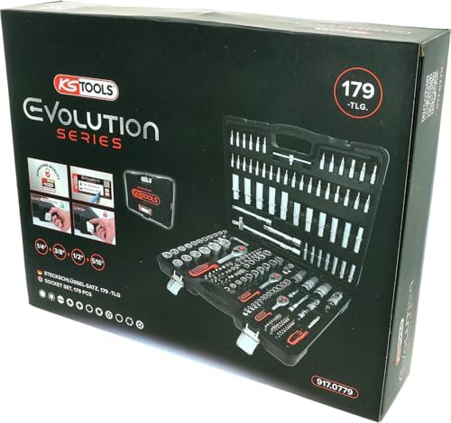 Bild 1 - KS Tools 917.0779 1/4"+3/8"+1/2" Steckschlüssel-Satz, 179-tlg