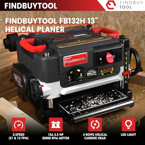 FINDBUYTOOL 13-Inch Helical Planer