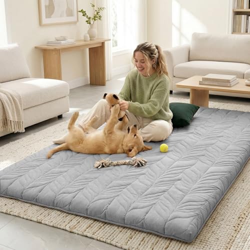 Image of ZonLi Japanese Floor Mattress Futon Mattress Queen Size, Thicken Roll Up Tatami Mat 100% Cotton Washable Cover, Portable & Foldable Floor Bed Mattress for Sleeping, Dormitory, Adult, Grey