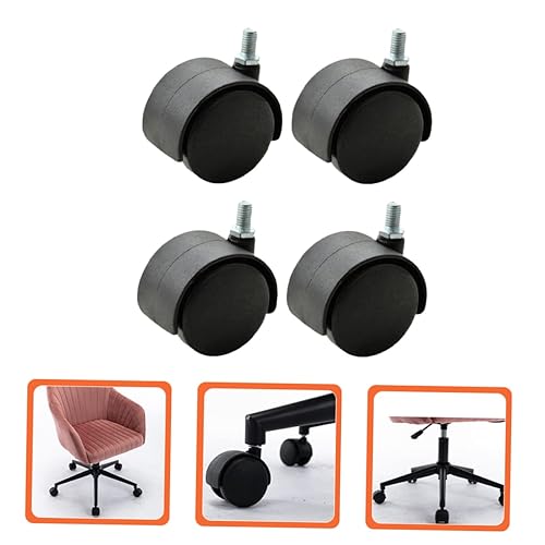 Miniatura 2 de Tofficu Ruedas giratorias para sillas giratorias, ruedas de banco de trabajo, ruedas giratorias para silla de escritorio, ruedas pequeñas, ruedas de
