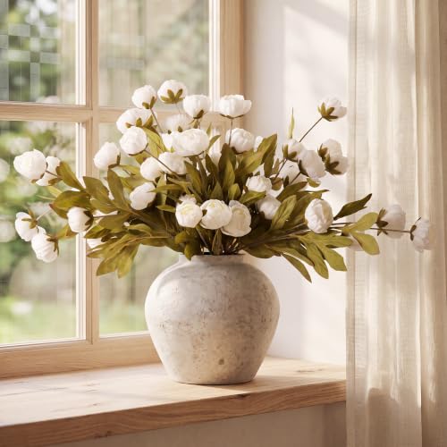 6 Pcs Faux Silk Peony Artificial Flowers - image 4
