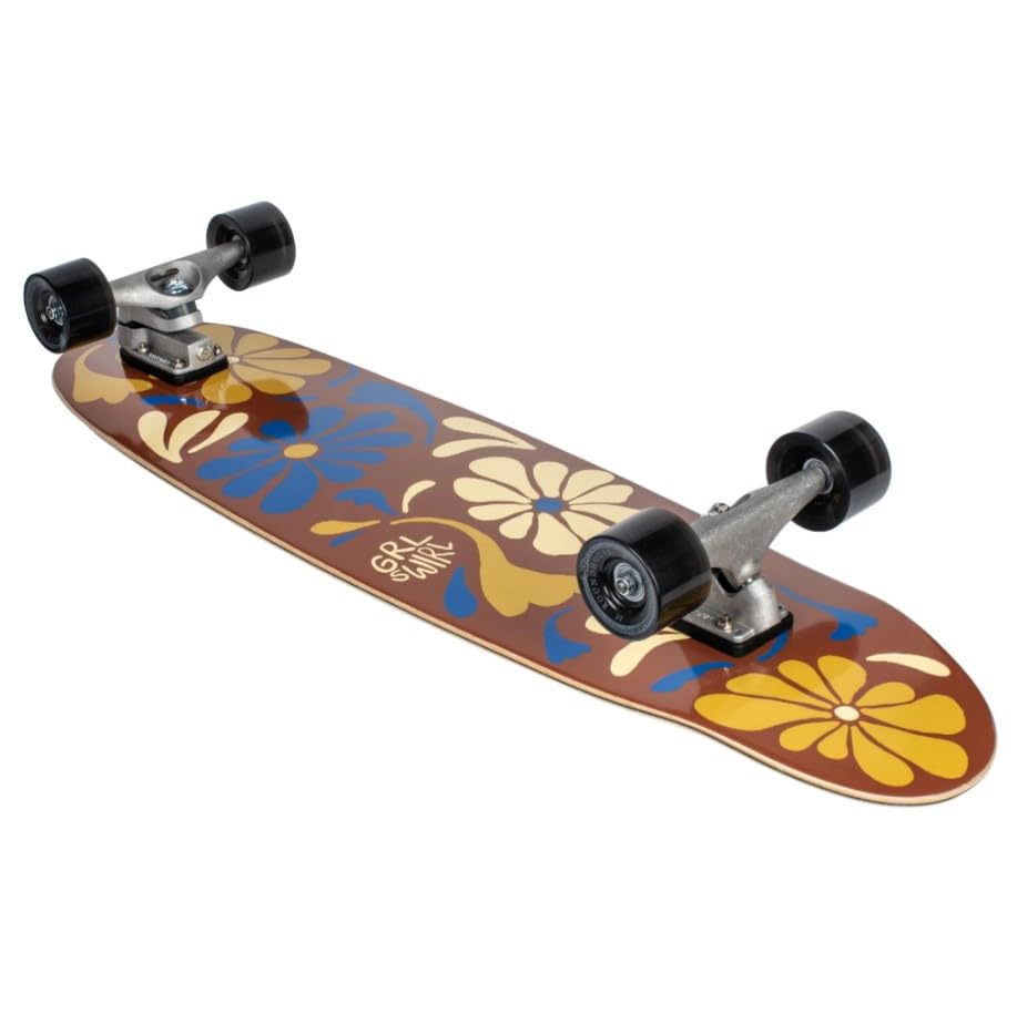 CARVER Surfskate Longswirl C7 38" - Tavola da Longboard in acero 7 pieghe, design blu, ideale per carving, crociere e surf urbano, ideale per piloti di tutti i livelli