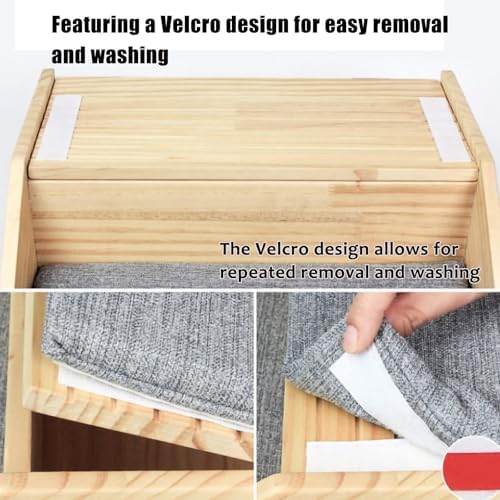 Solid Wood Pet Stairs - 3 Non-Slip Steps, Safe Climbing Ramp for Small Dogs & Cats, Ideal for Beds & Sofas, Supports Senior & Mobility-Impaired Pets