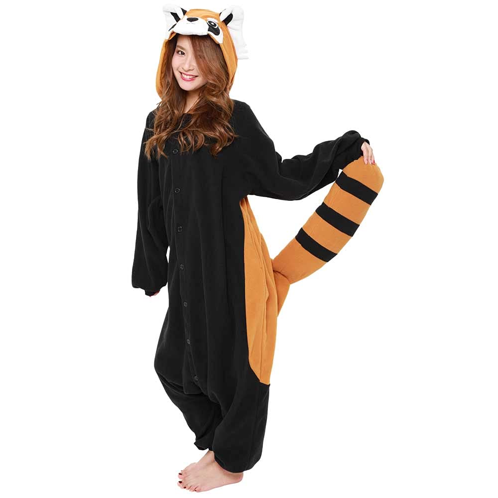 SAZAC Disfraz de panda rojo Kigurumi - Mono de Halloween