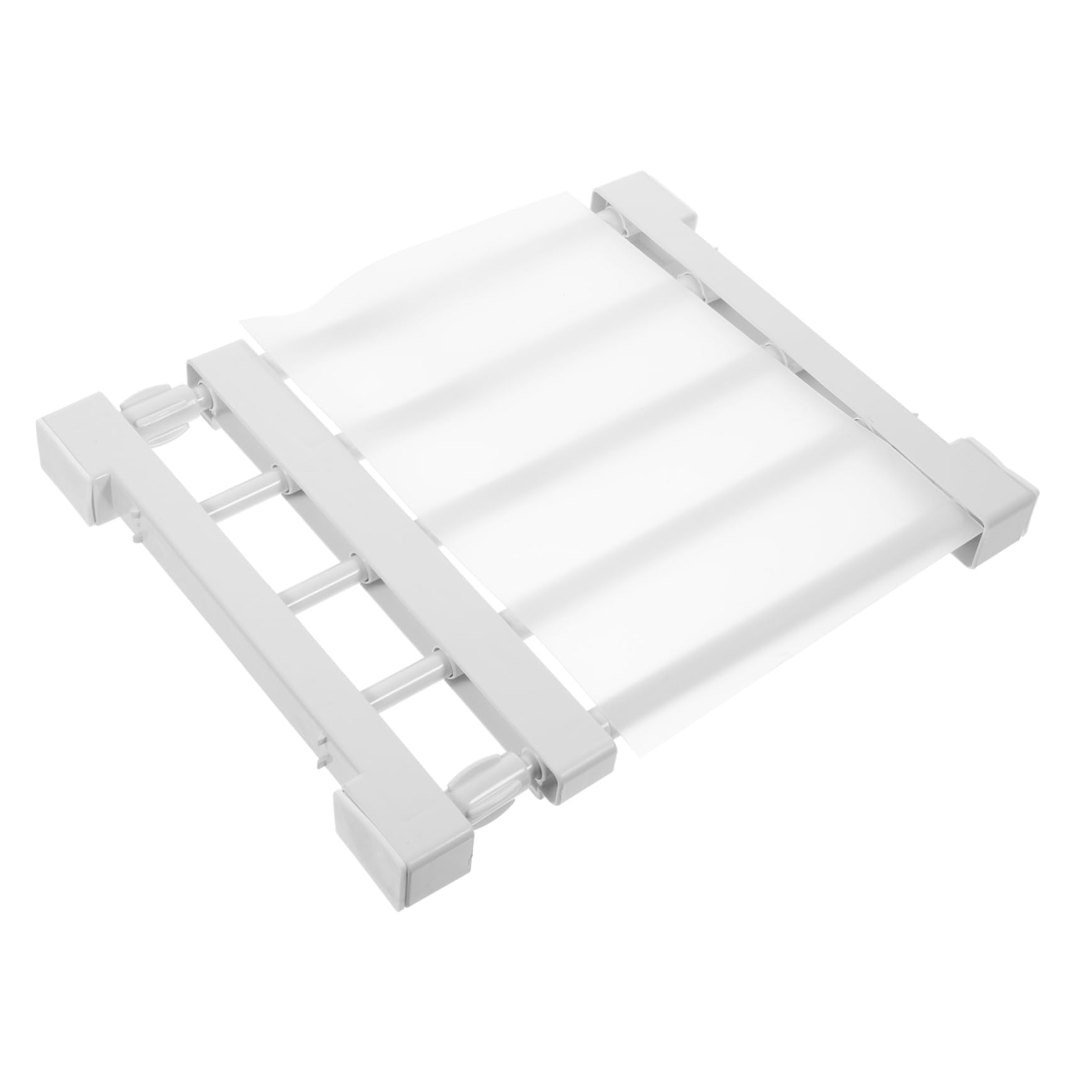 Cabilock Adjustable Closet Divider Shelf Nail Tension Storage Rack Expandable Closet Organizer Material Space Saving for Household Shelves