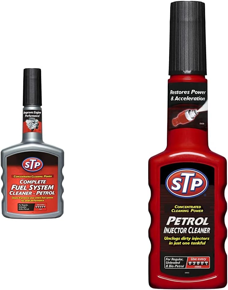 Complete Petrol Fuel System Cleaner, Car Accessories, 400 ml & GST53200EN Petrol Injector Cleaner 200 ml