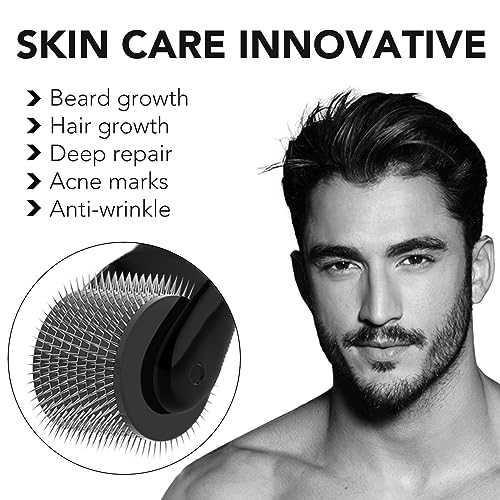 Drroller-Derma-Roller-Hair-Growth-Men-and-Women-Beard-Roller-Microneedling-Roller-for-Growth-540-05mm-Titanium-Micro-Needles-Beard-Growth-Roller-Derma-Roller-for-Stimulate-Beard-and-Hair-Growth