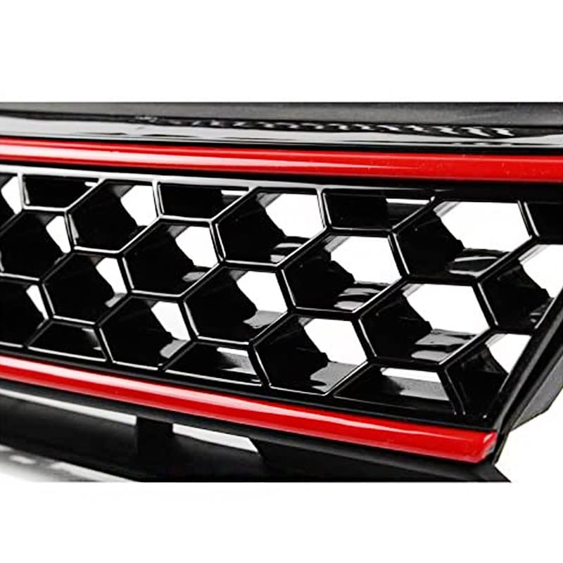 Parrilla delantera para Golf 6 GTI (2009-2012) tipo riñón negro para parachoques 6