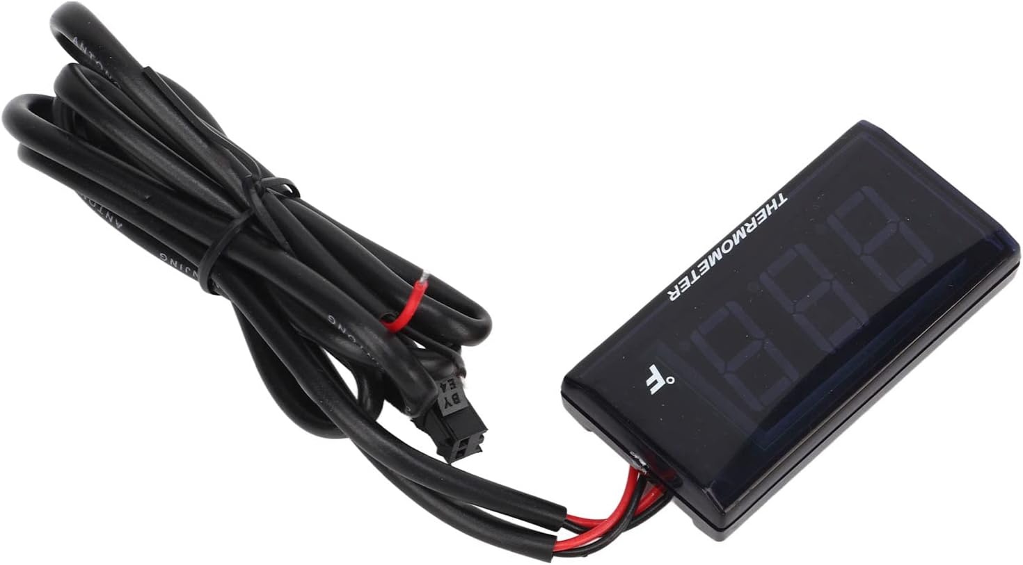 Digital Water Temperature, LCD Backlit Display with High Accuracy and Warning Alert, for Motorcycles 32℉ to 248℉ (Red)