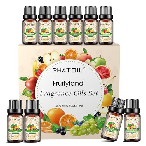 PHATOIL Coconut & Vanilla Fragrance Oils Set 10 x 10 mL