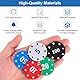 MINISOISO 100 Stück Pokerchips, Casino Poker Chips, Spielchips Wertmarken Karten Poker Chips Roulette Spiel Bingo Chips mit Wert Blackjack Set für Counting Marker Casino Pokerset